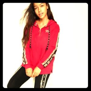 Vs pink red bling matching hoodie and leggings